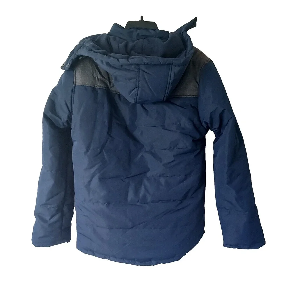 82 DEGREES FAHRENHEIT Men's Size Medium Hooded Waterproof Navy Blue‎ Jacket